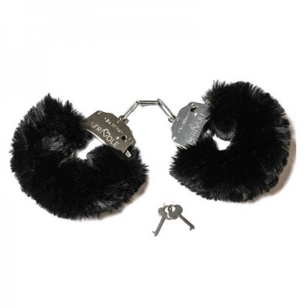 Наручники металлические "Le Frivole" черный объемный экомех 