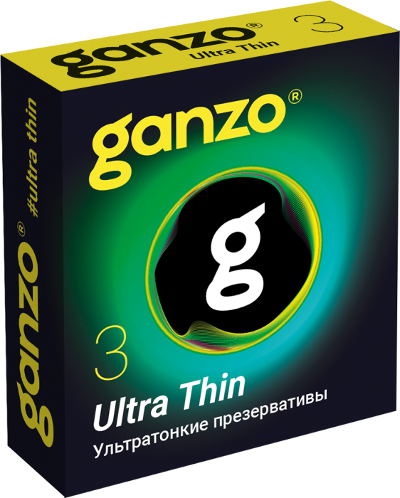 Презервативы "Ganzo Ultra Thin" ультратонкие, 3шт 